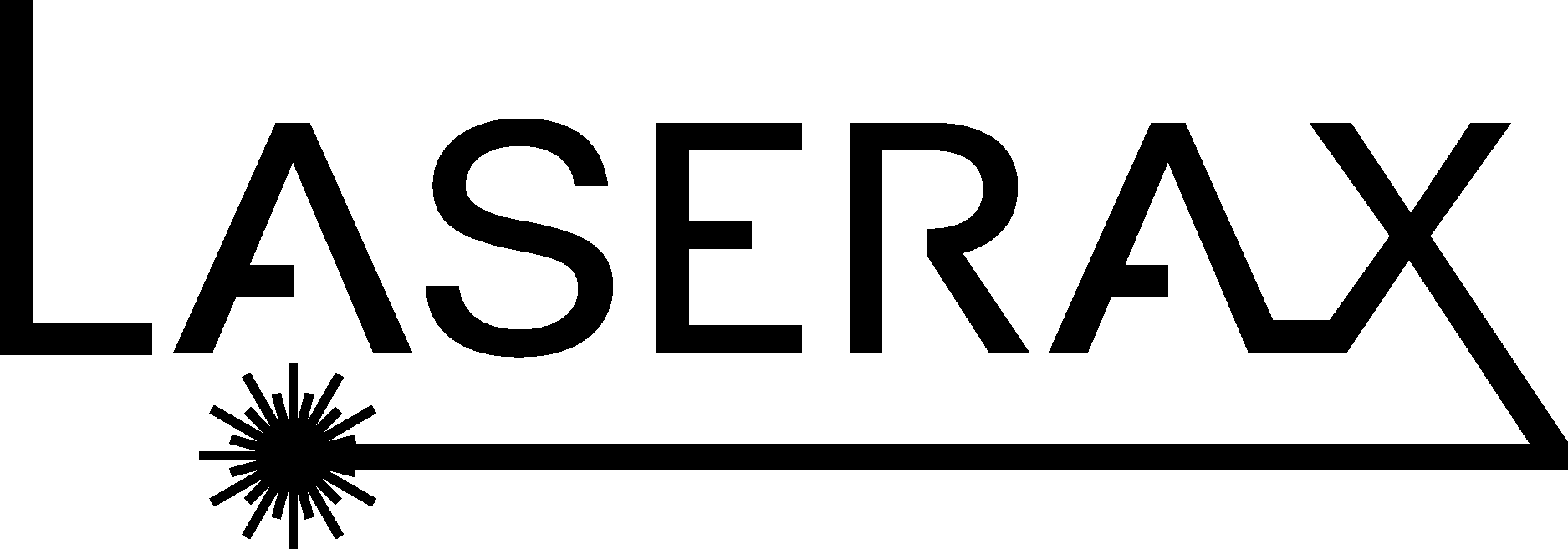 Laserax Black Logo Vector Logo